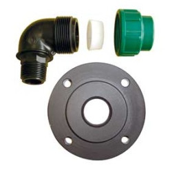Conjunto de Contrabrida con Codo 1" ROTH